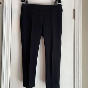 Ralph Lauren Black Flat Front Cropped Pant 4P
